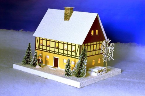 Lichterhaus fachwerkhaus groß - fachwerkhaus,