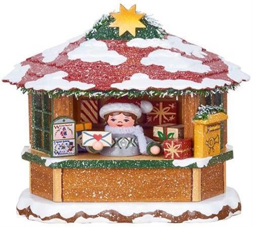 Weihnachtspostamt beleuchtet