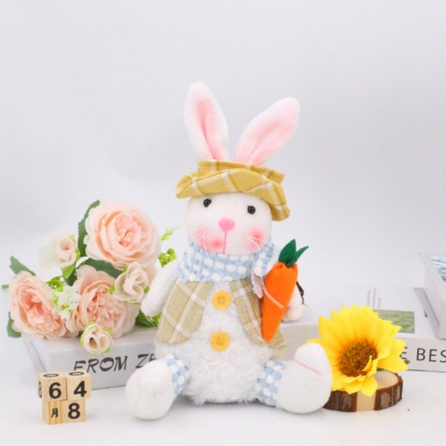 Led stoffhase osterfigur - led,